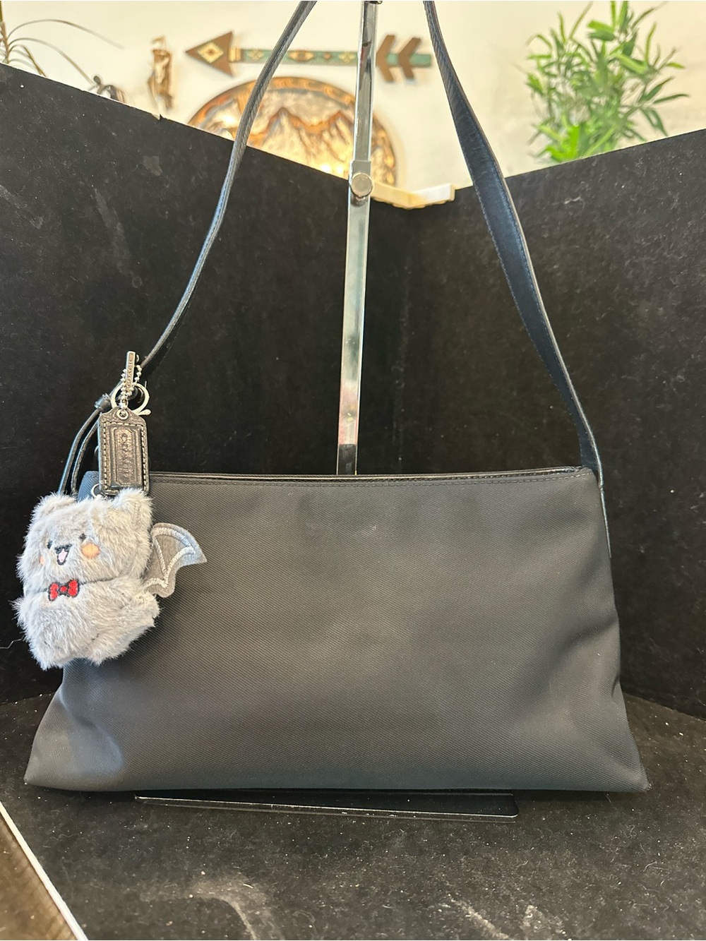 Coach #016 “Vintage “nylon twill Shoulder Bag
